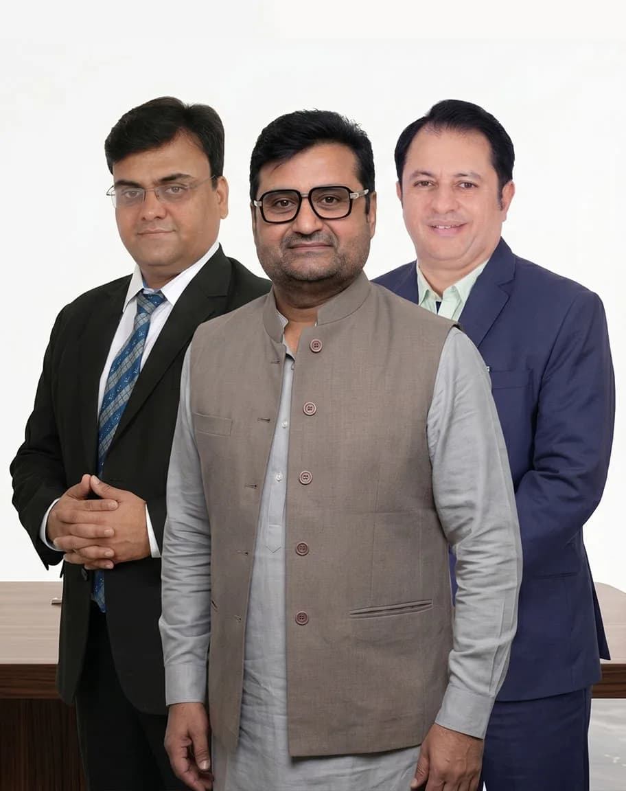 Prarambh leadership team — Rajesh, Sachin & Balvantsinh